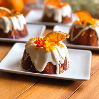 May is my birthday month, and I want to celebrate with you by baking this Cara Cara orange mini bundt cake desserts.