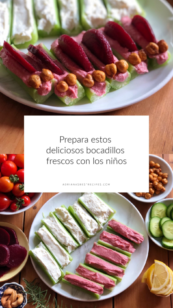 Es sencillo preparar estos snacks con los niños