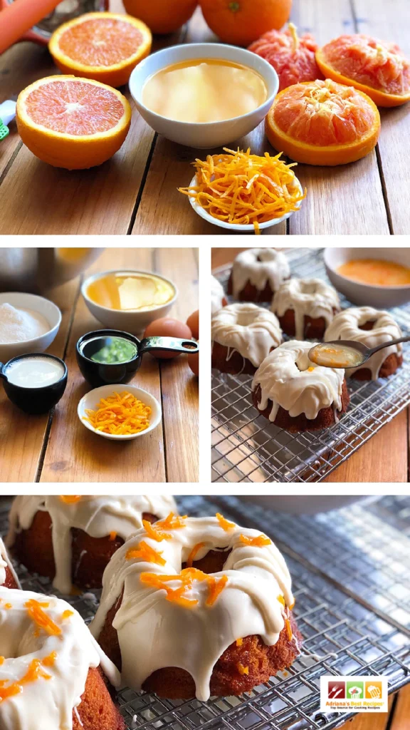 Mini Orange Bundt Cakes