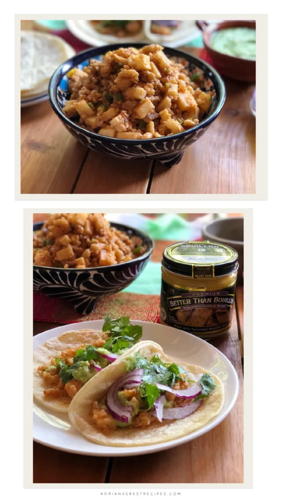 The meatless tacos are ready in less than 20 minutes