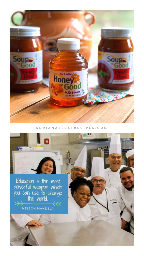 This is the signature line of products created by the chefs at A Spoonful of Hope. Includes honey and basil tomato soup.