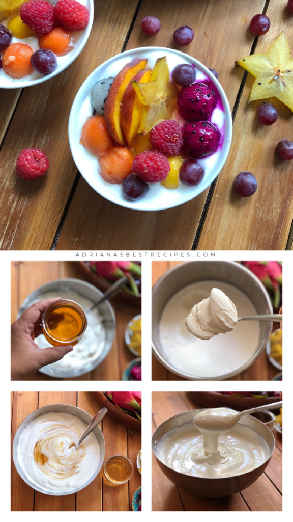 This is the step by step process on how to make the homemade yogurt with honey