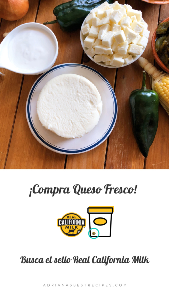 Compra queso fresco, busca el sello Real California Milk 