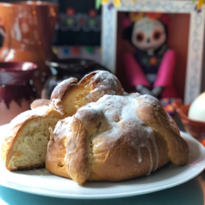 This is the Mexican bread for Day of the Dead