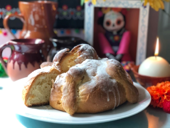 This is the Mexican bread for Day of the Dead
