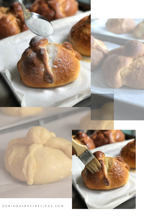 This is the step by step process on how to make the sweet bread for Day of the Dead also called the Mexican Brioche