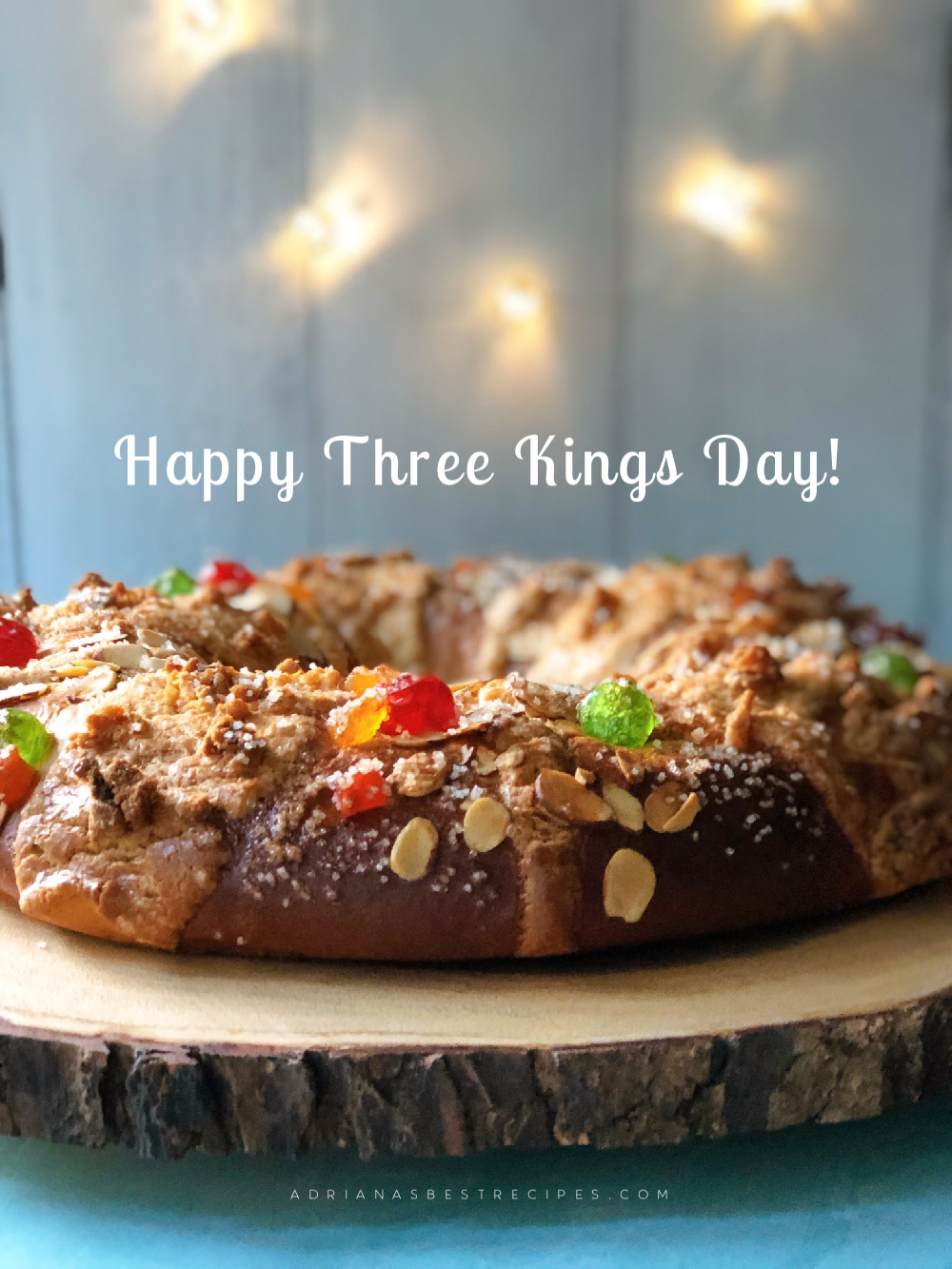 a bread with a form of a wreath