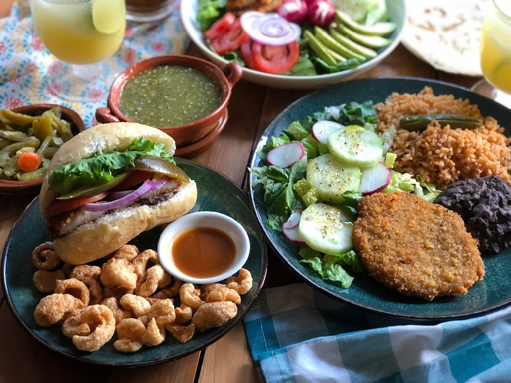 This is the pork milanesa three ways. We made a dinner, a sandwich, and a salad using same pork loin recipe.
