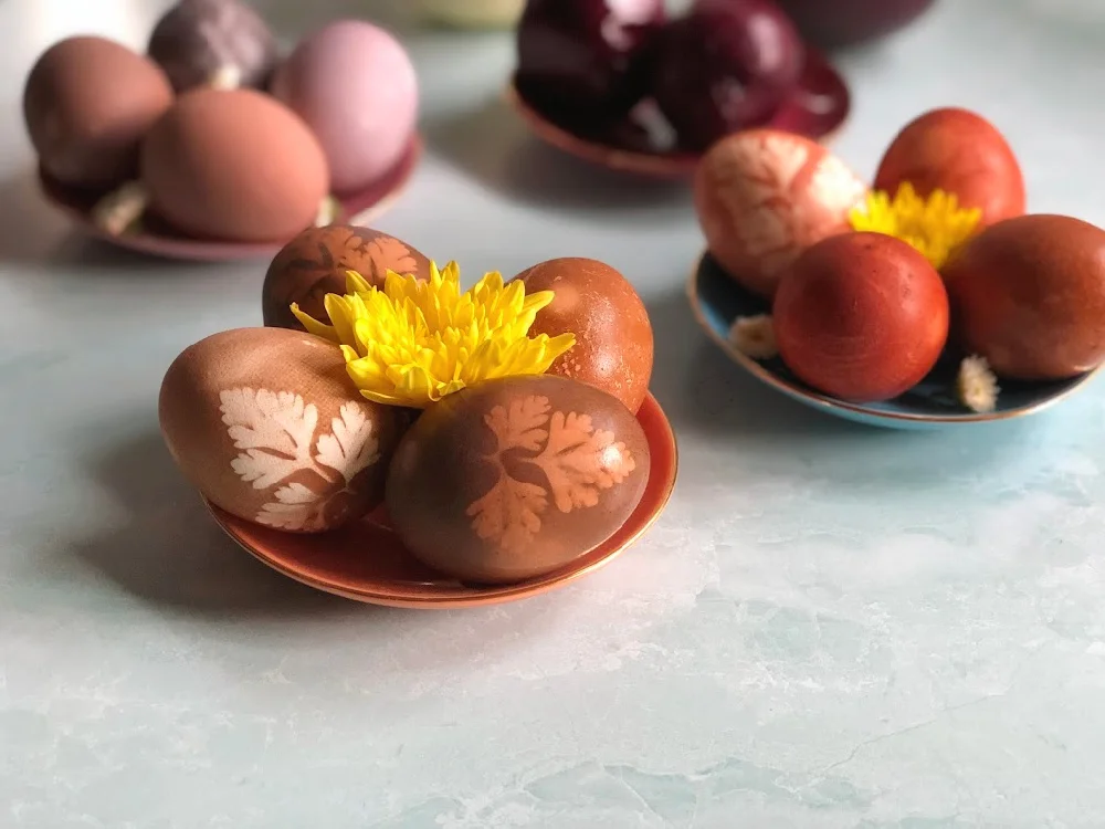 Dye Easter Eggs the Natural Way