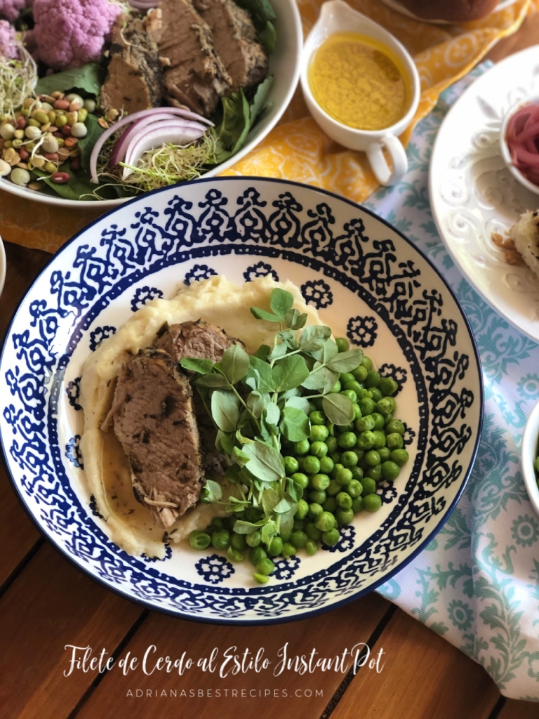 Platillos fáciles como el filete de cerdo al estilo Instant Pot son perfectos para el menú semanal y o para la Pascua.