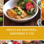 Try our Mexican inspired Shepherd's Pie with Turkey Picadillo and yummy cheesy mashed potatoes; this is simple and so yummy! Ground turkey and potatoes are inexpensive ingredients that help to feed the whole family on a budget.