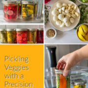Pickling veggies with an immersion circulator