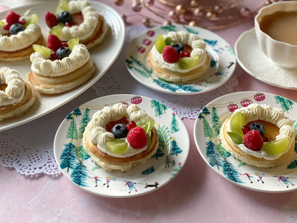 Christmas Wreath Mini Pancakes