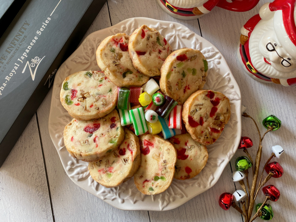 Grandmas icebox cookies in a plate