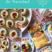 collage con bocadillos navideños