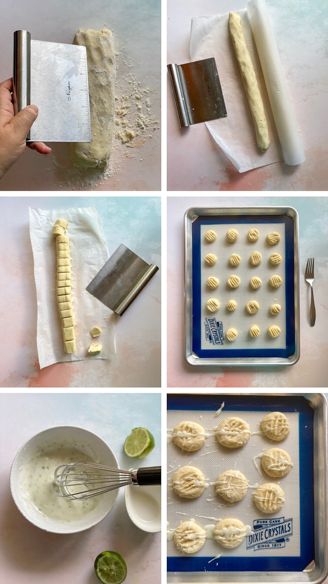 Step by step on how to form and bake the sequilhos