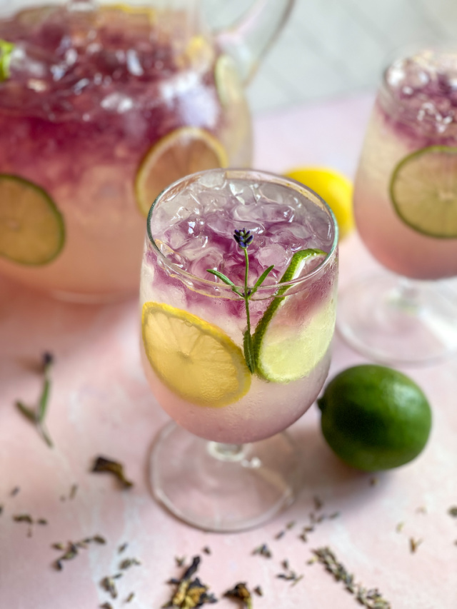 Lavender and Blue Pea Flower Syrup