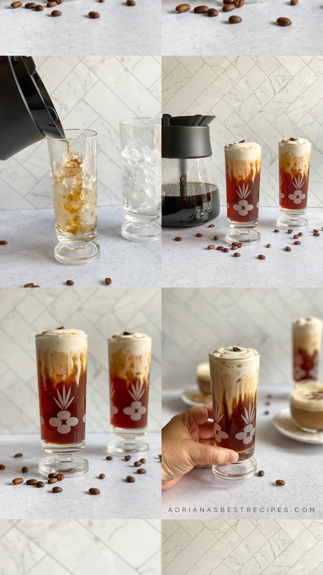 step by step on how to make an Irish Frappe