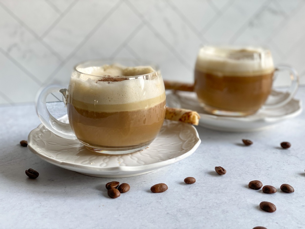 two cups served with Mexican style Irish coffee