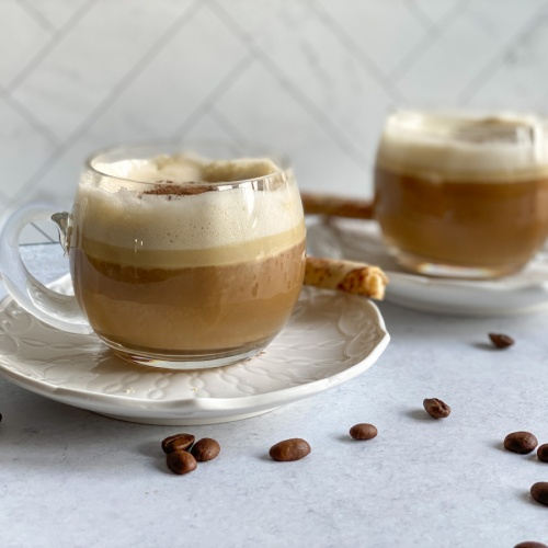 two cups served with Mexican style Irish coffee