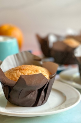 Mexican Madeleines with Fresh Orange Juice