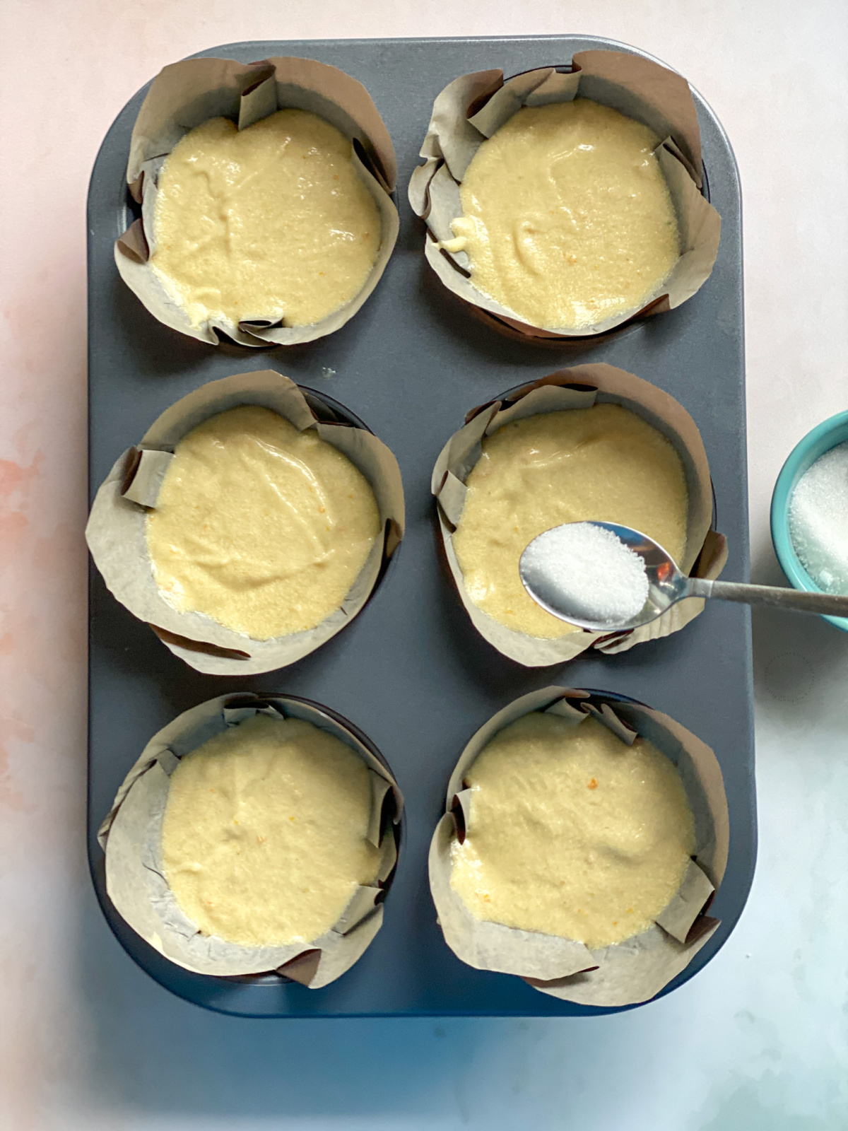 Cupcakes ready for the oven
