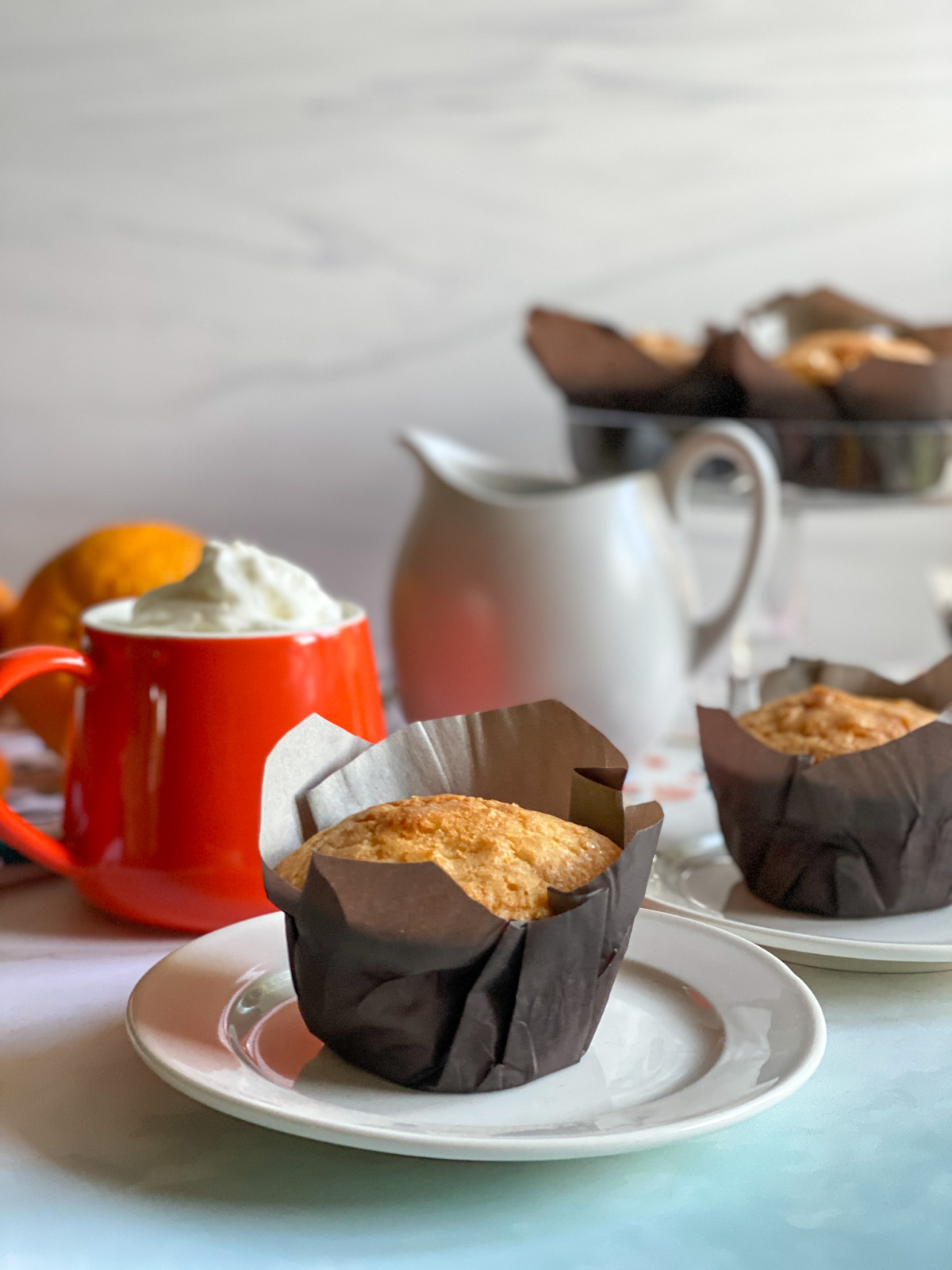 Morning coffee includes homemade bakery treats