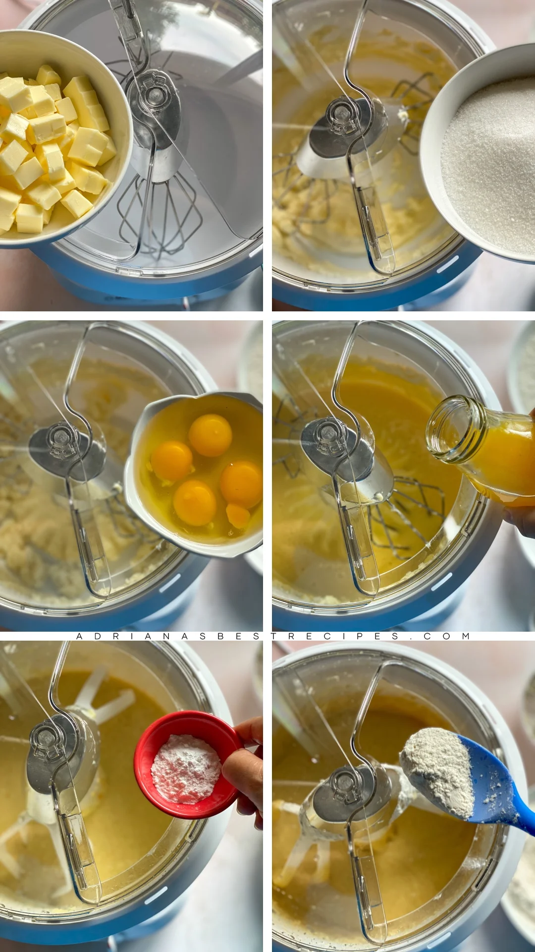 Step by step on how to make the batter