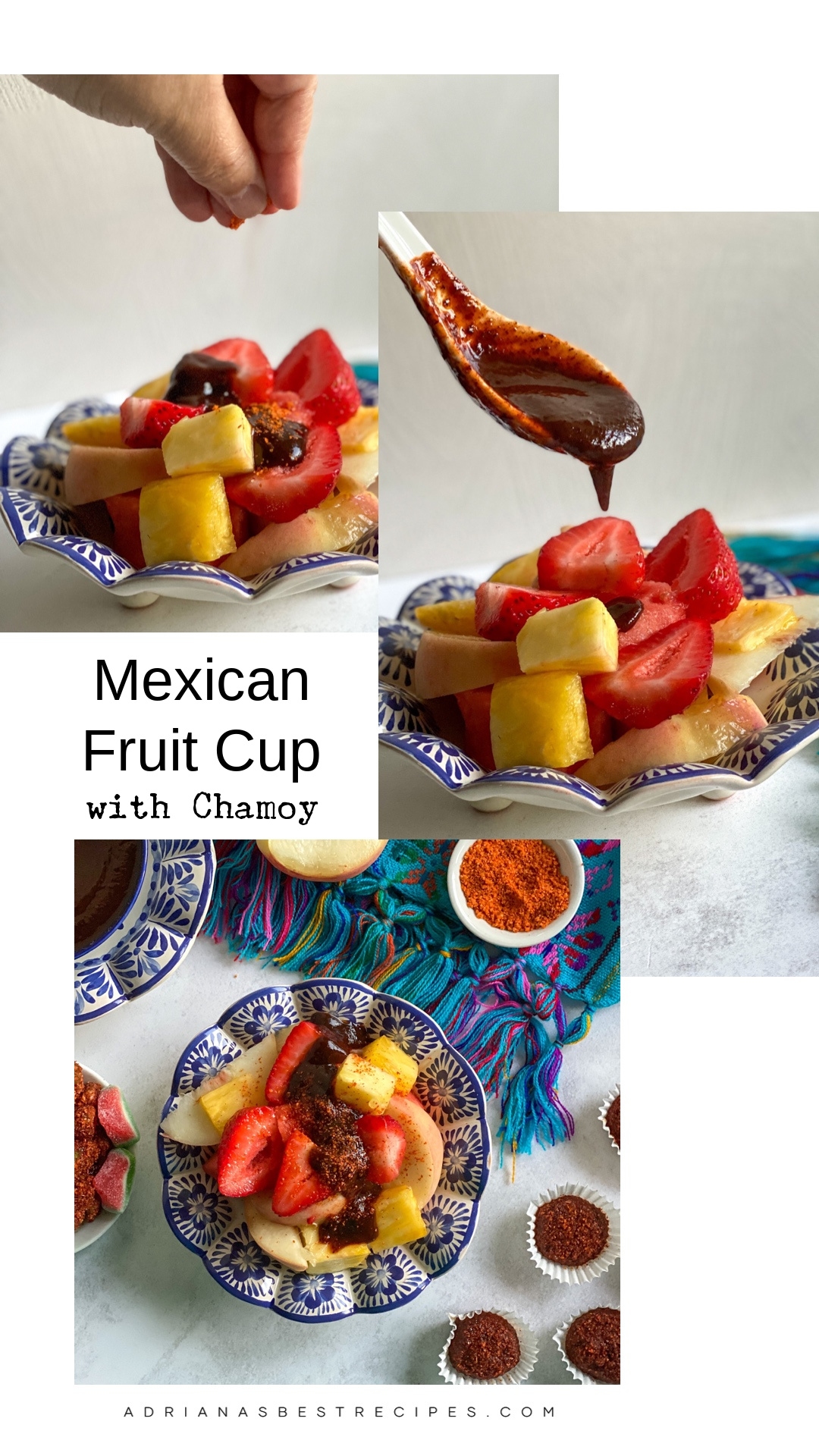 Classic Mexican Fruit Cup with umeboshi sour apricot flavor notes