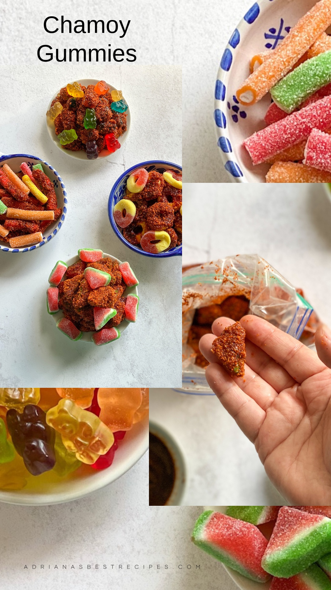 collage on how to make spicy gummies