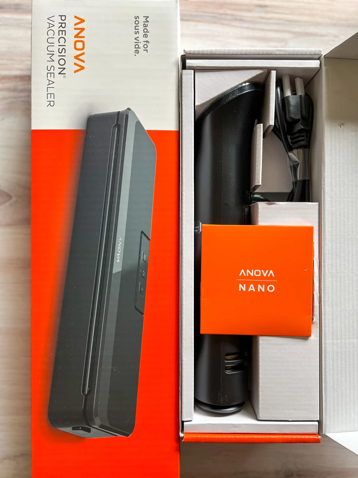 this is the anova precision cooker inside a box