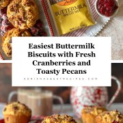 Easiest Buttermilk Biscuits with Fresh Cranberries and Toasty Pecans
