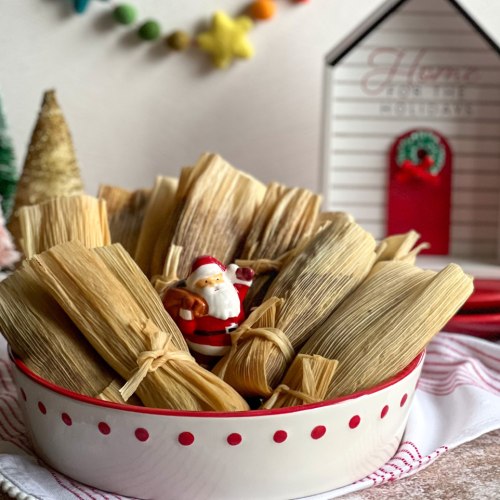 a full tray with tamales