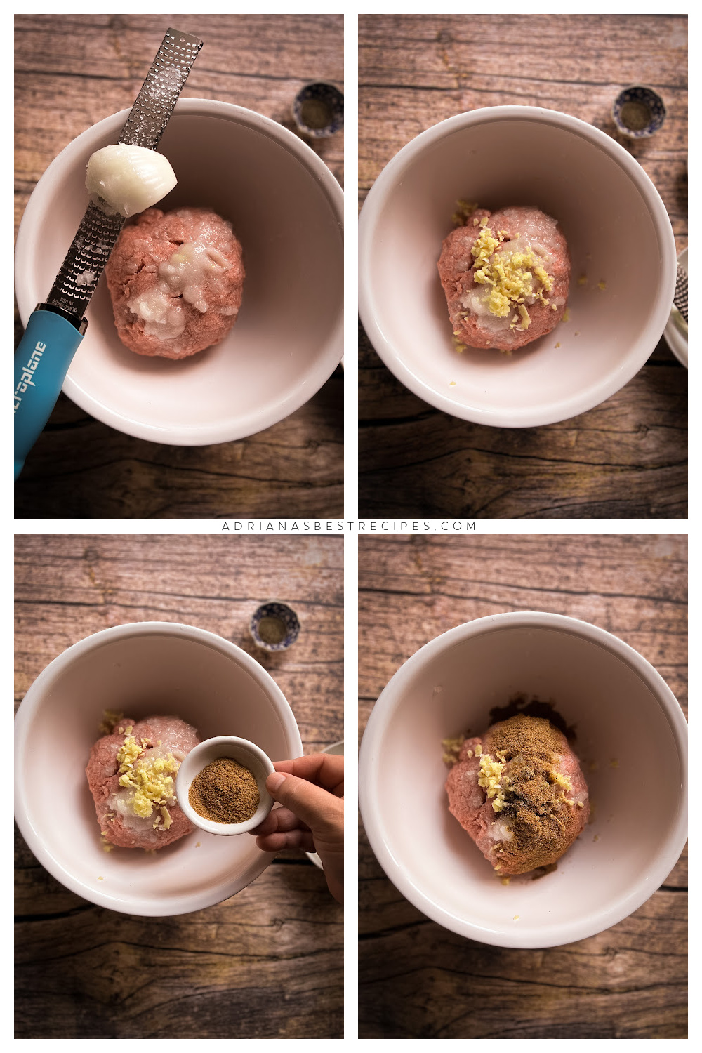 Step by step on how to season ground meat