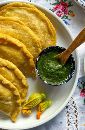 Quesadillas de Flor de Calabaza, Receta