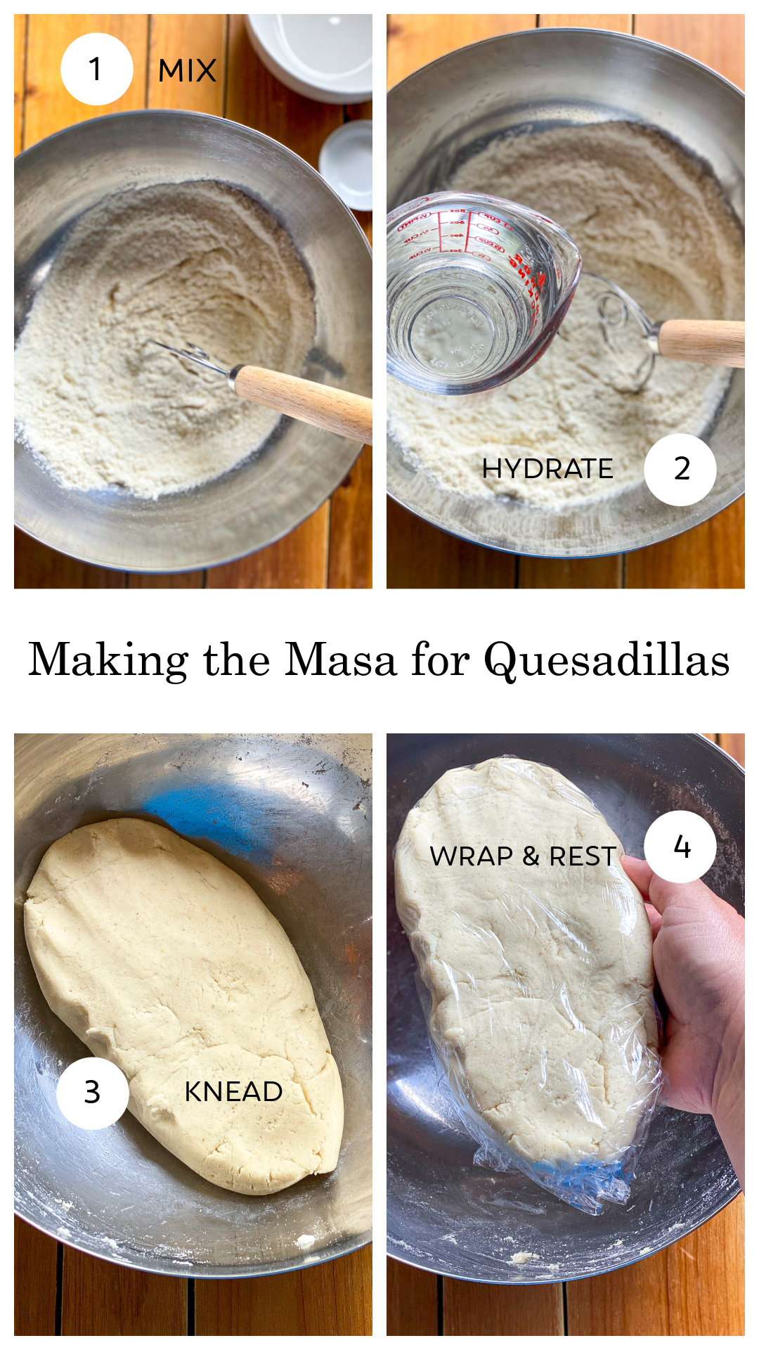 step by step on how to make fresh masa