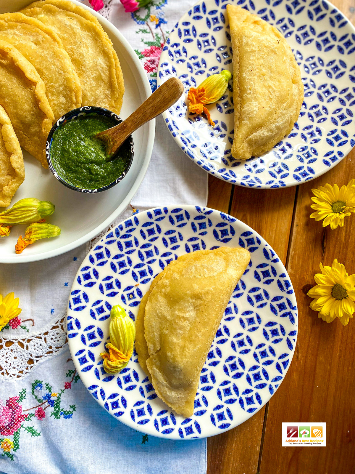 two plates served with food