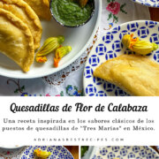 receta de las quesadillas fritas de flor y queso Oaxaca